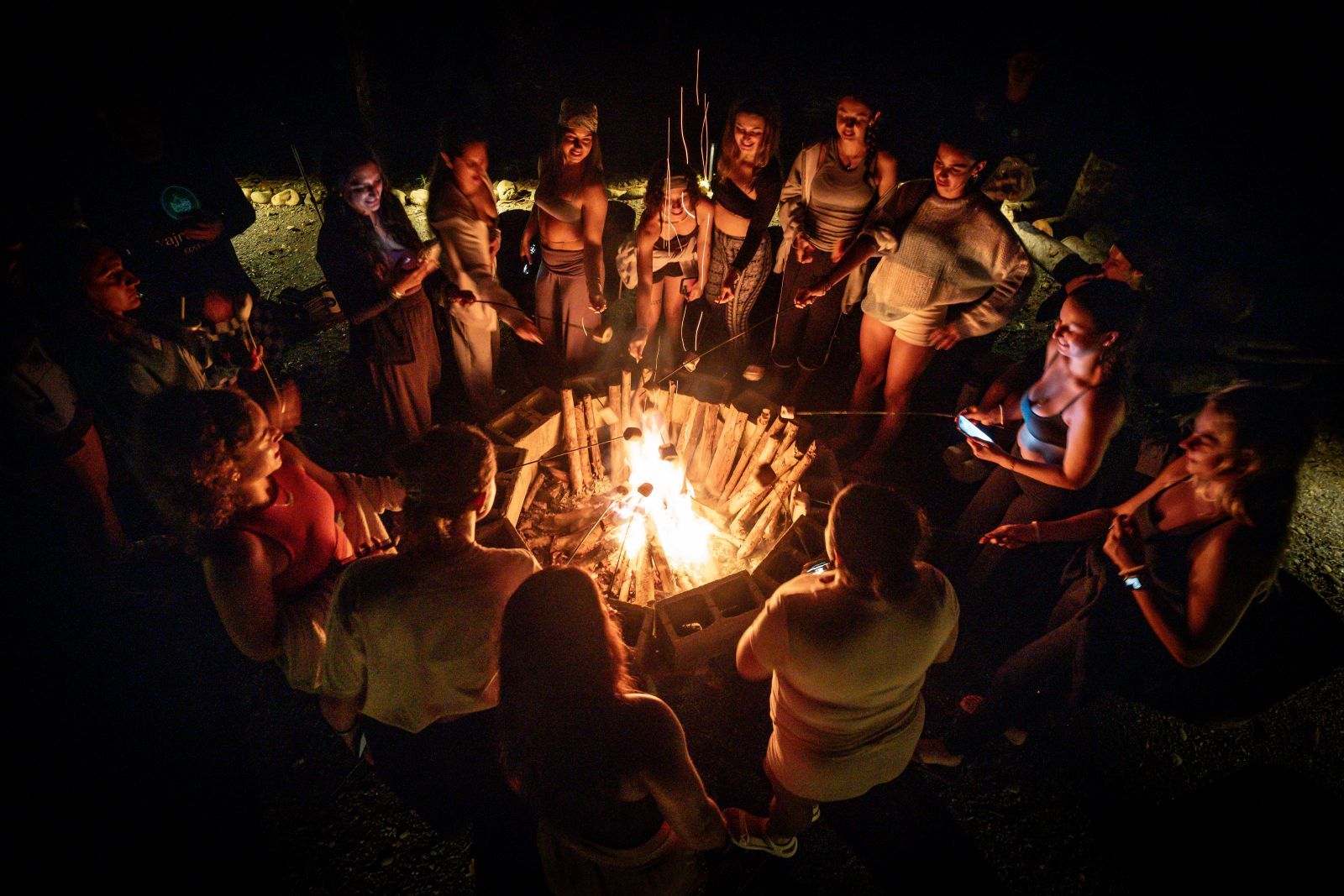 Enhance your Costa Rica spiritual retreat: fire circle.